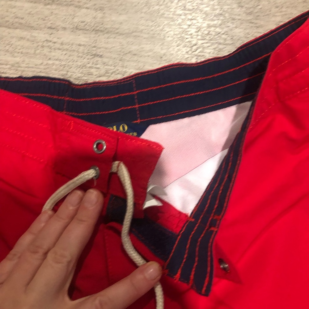 Polo Ralph Lauren Big Boys Big Pony Swim Trunks Red Sz XL (18-20) - NWT - Picture 2 of 6